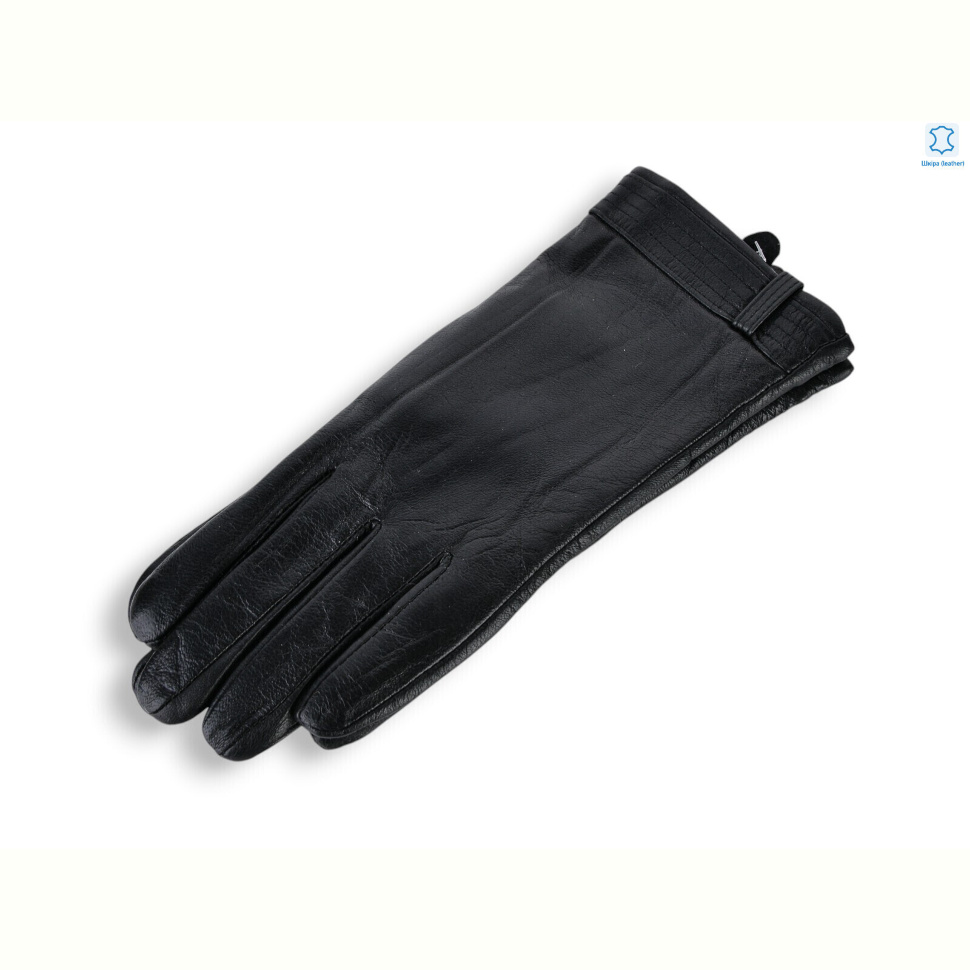 Перчатки Королева G8-808Ж шкіра махра black Перчатки Королева G8-808Ж шкіра махра black