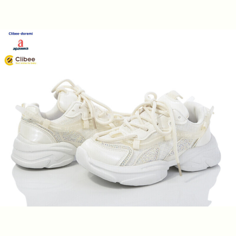 Кроссовки Clibee-Doremi A2402 white-beige
