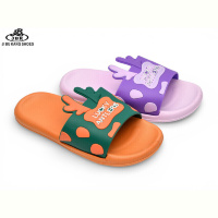 Шлепки Jibukang 01-759 lilac-orange mix