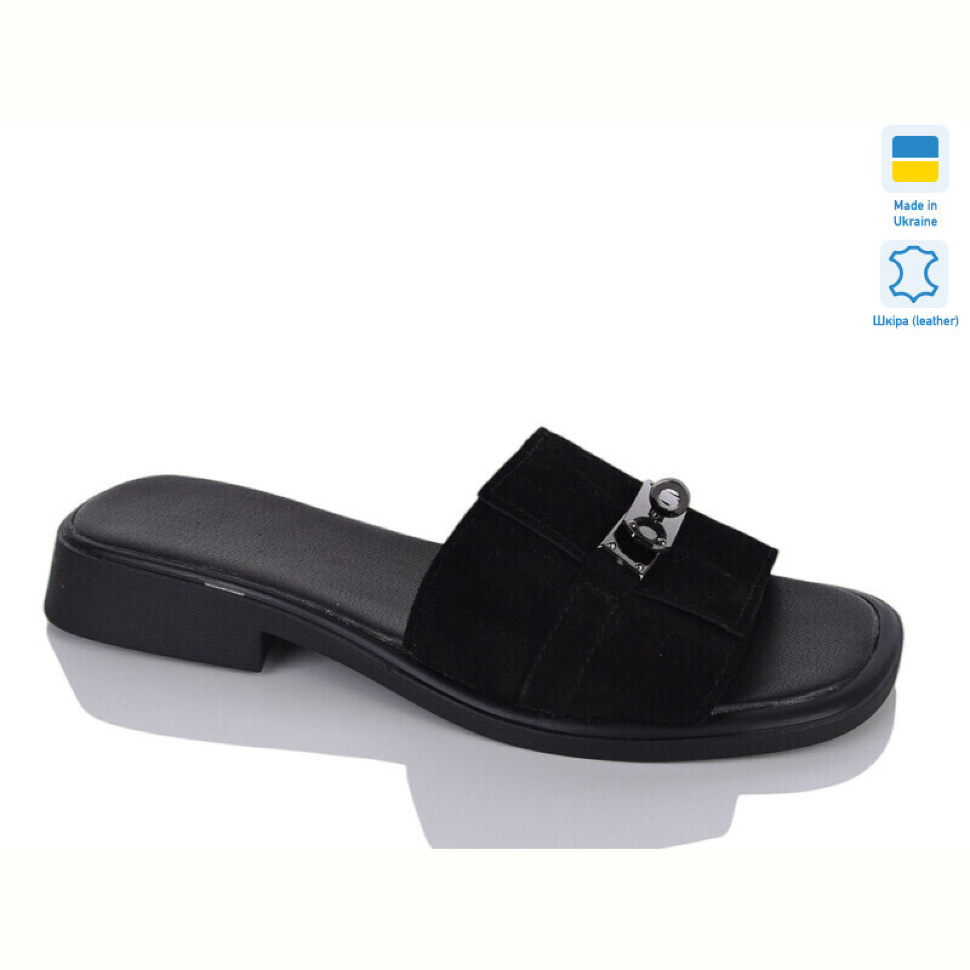 Шлепки Sali 558 чорний з.