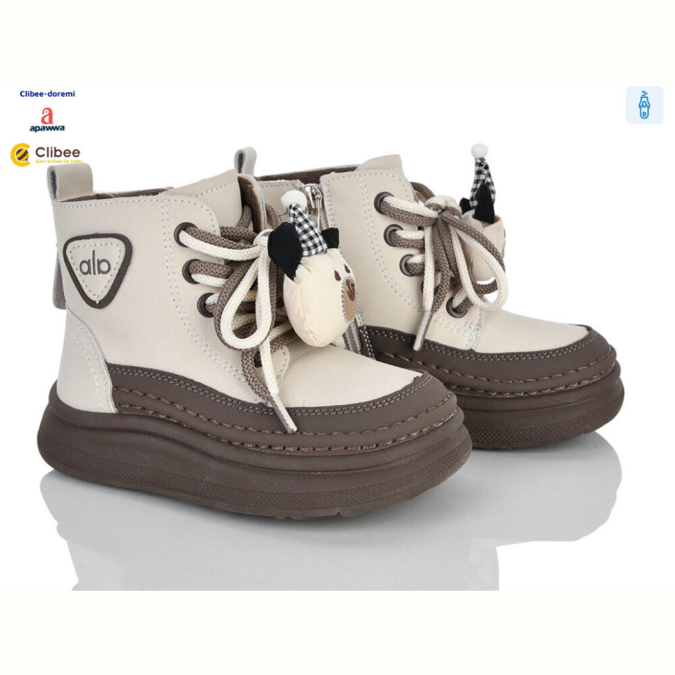 Ботинки Clibee-Doremi K934910 beige фліс