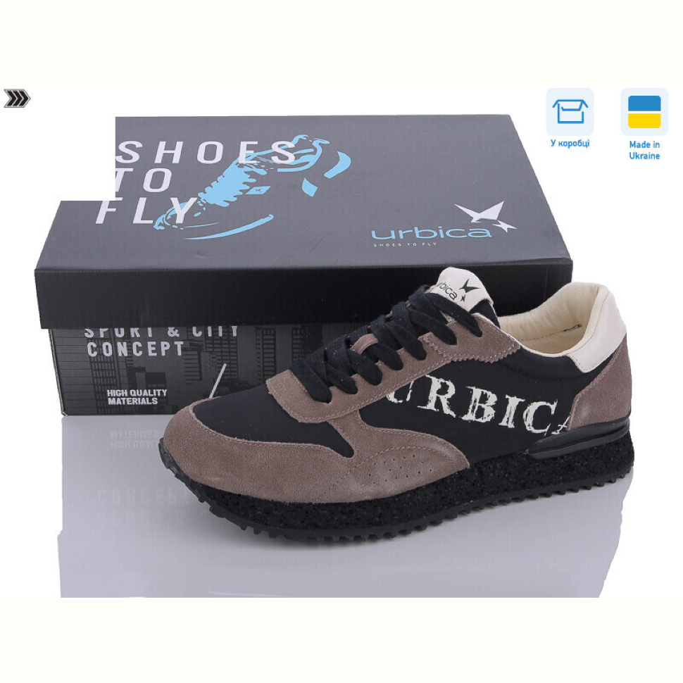 Кроссовки Restime UMB24100 black-brown Кроссовки Restime UMB24100 black-brown