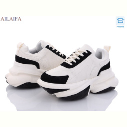 Кроссовки Ailaifa 8202 beige-black