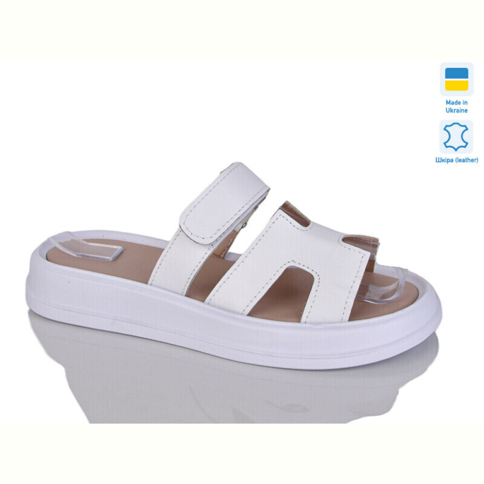 Шлепки Sali 1501-25 білий к.