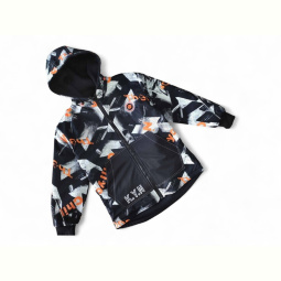 Куртка Kids-modnik 2253 чорна з помаранчевим