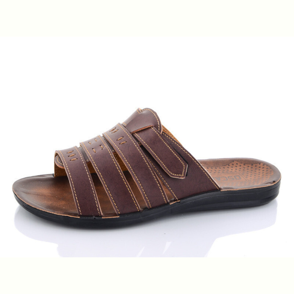 Шлепки Oscar O10307 brown