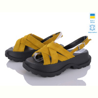 Босоножки G-Aira 607 жовтий замш под заказ