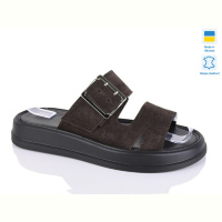Шлепки Sali 516 корич.з.