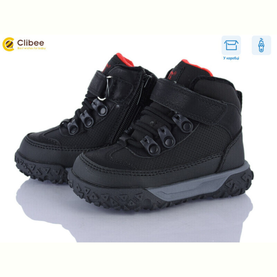 Ботинки Clibee HA602-4 black-red