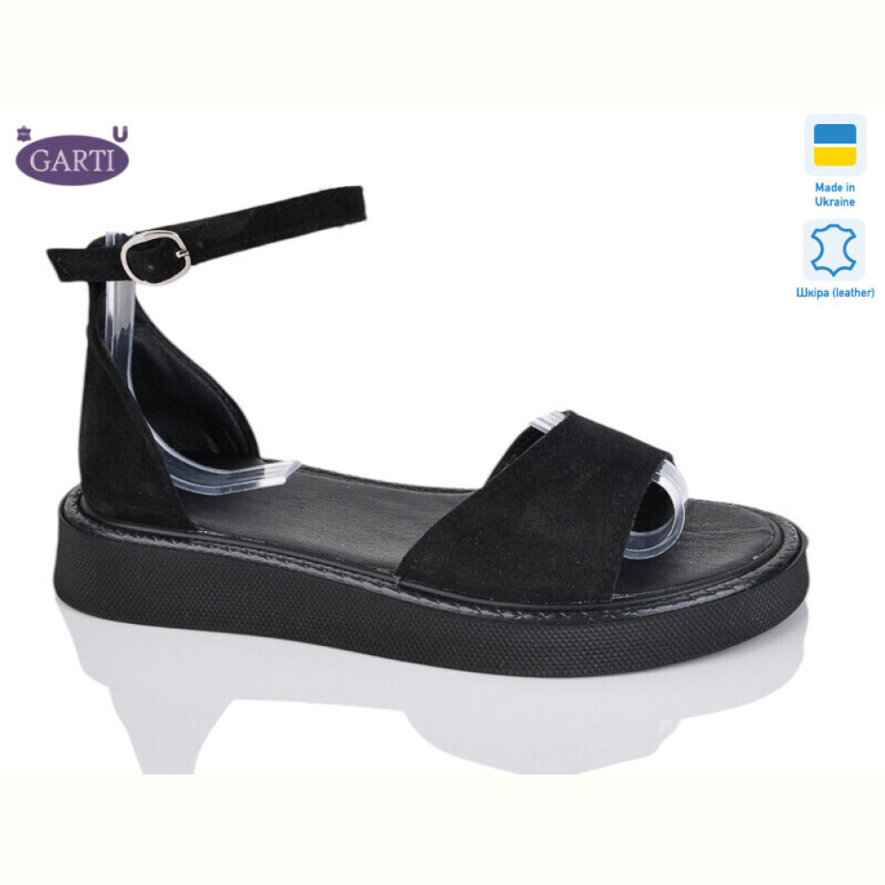 Босоножки Garti 0148 чорний замш