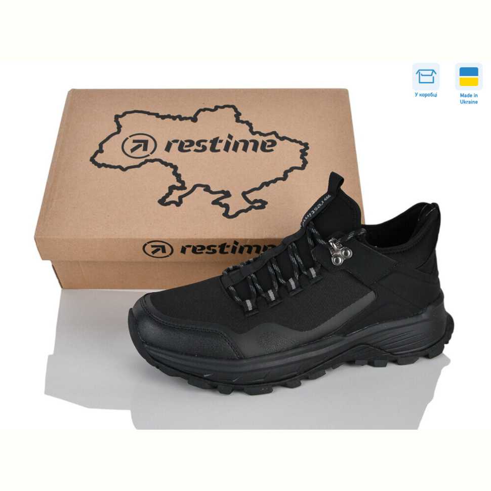 Кроссовки Restime KMZ26843 black Кроссовки Restime KMZ26843 black