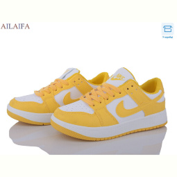Кроссовки Ailaifa AJ06 white-yellow