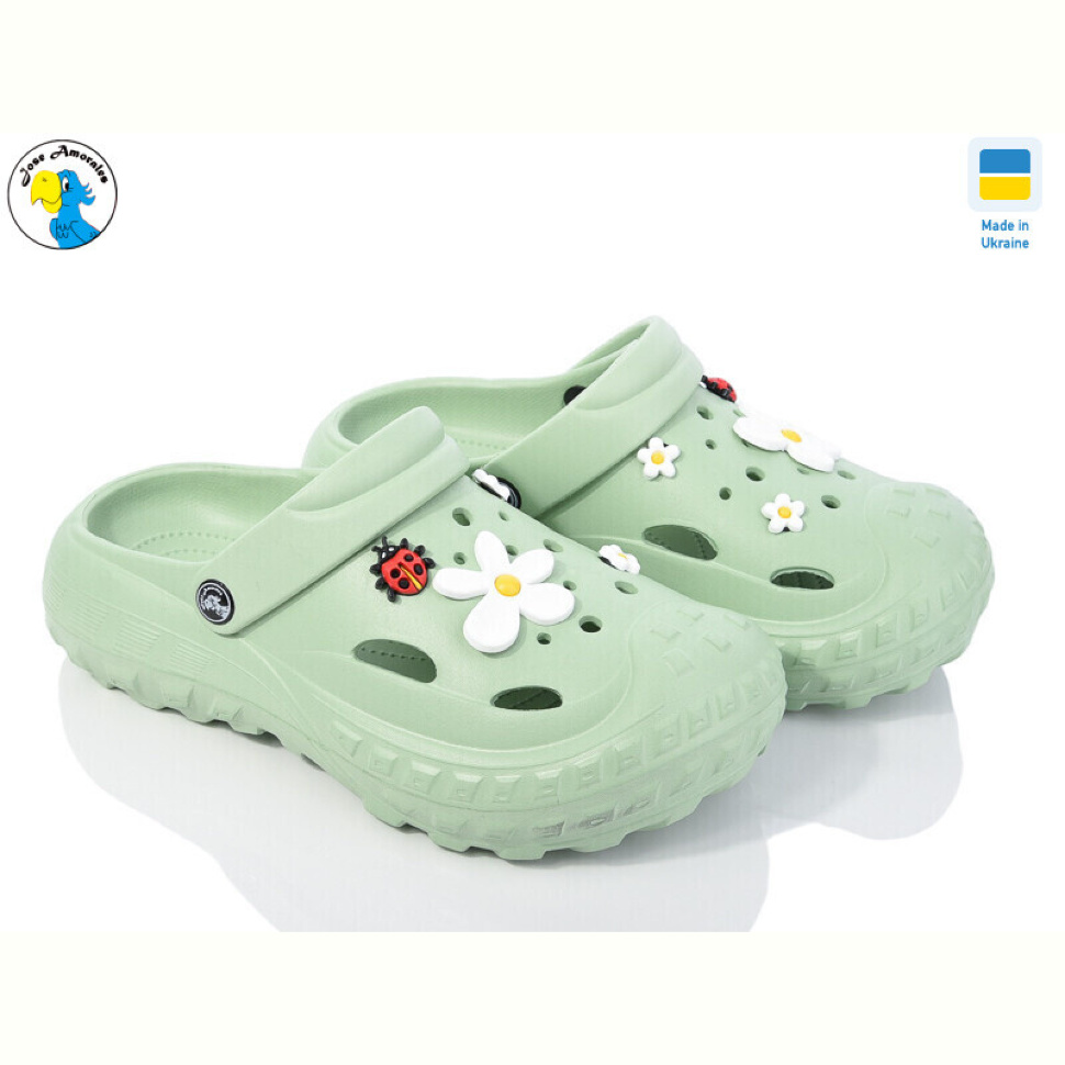 Кроксы Jose Amorales 124054 оливка