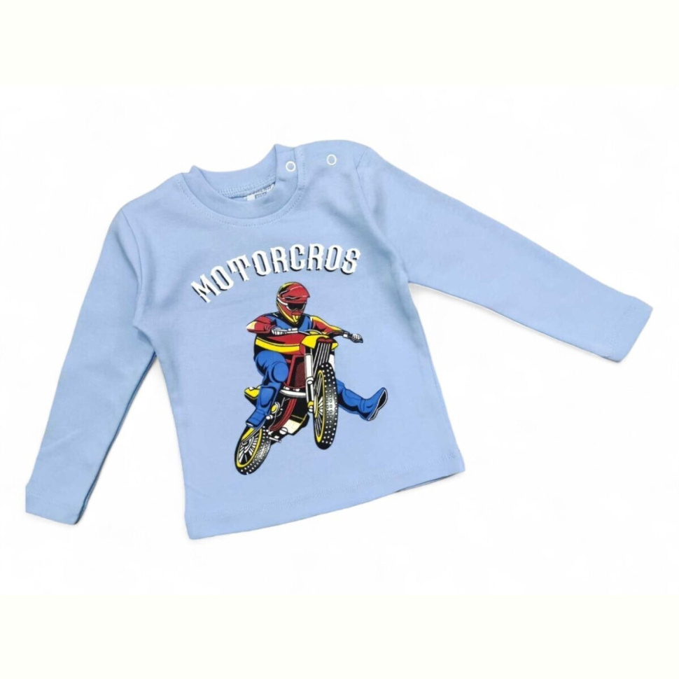 Батник Kids-modnik 2024 блакитний Motorcros
