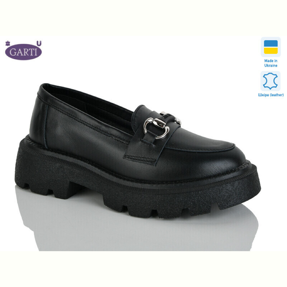 Туфли Garti 425 чорна шкіра Туфли Garti 425 чорна шкіра
