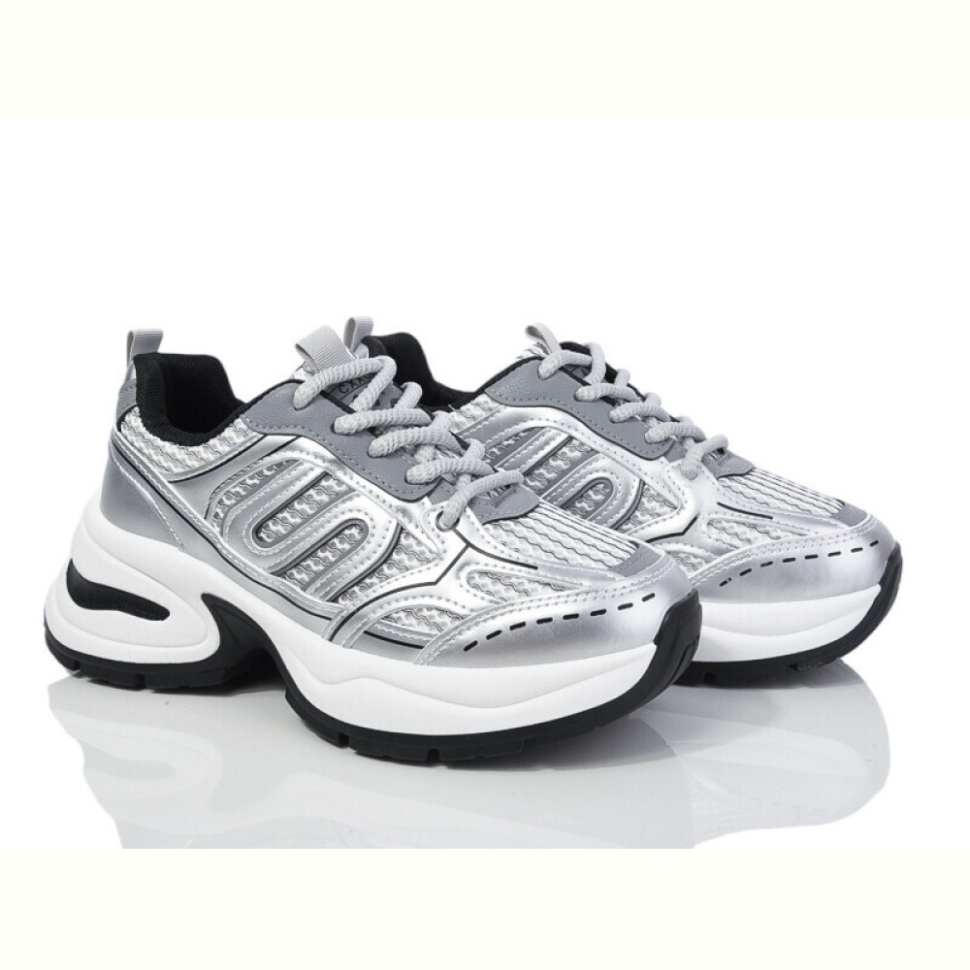 Кроссовки Violeta 20-1068-4 grey-silver