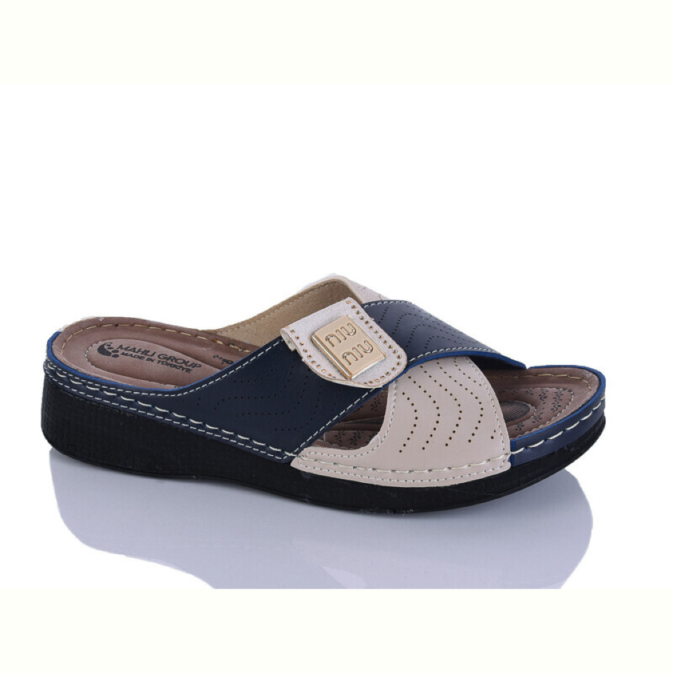 Шлепки Sali-2 209-80 синій к.