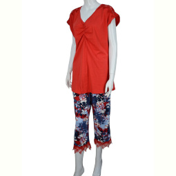 Пижама Obuvok 1602-006 red (04062) ЗНИЖКА