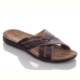 Шлепки DeMur M6836 black-brown