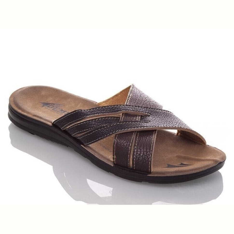 Шлепки DeMur M6836 black-brown