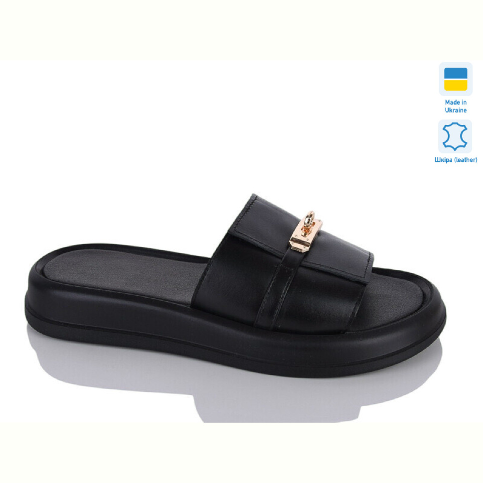 Шлепки Sali 928 чорний к.