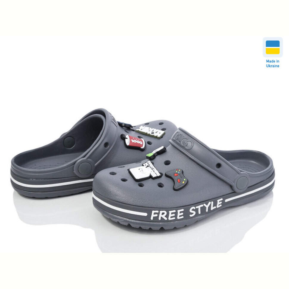 Кроксы Golden Lion 329 сірий