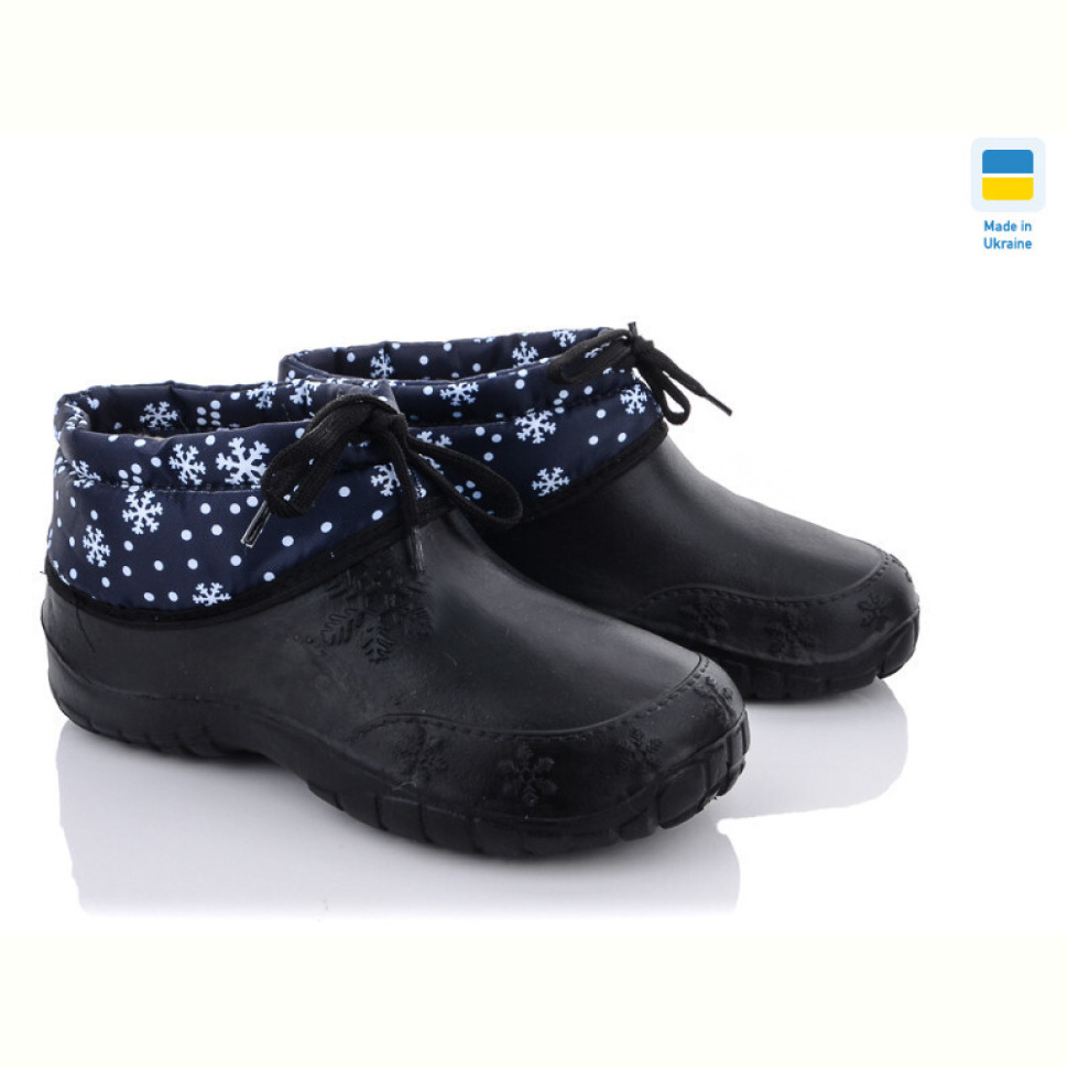 Галоши Selena 018 снеж/ син.