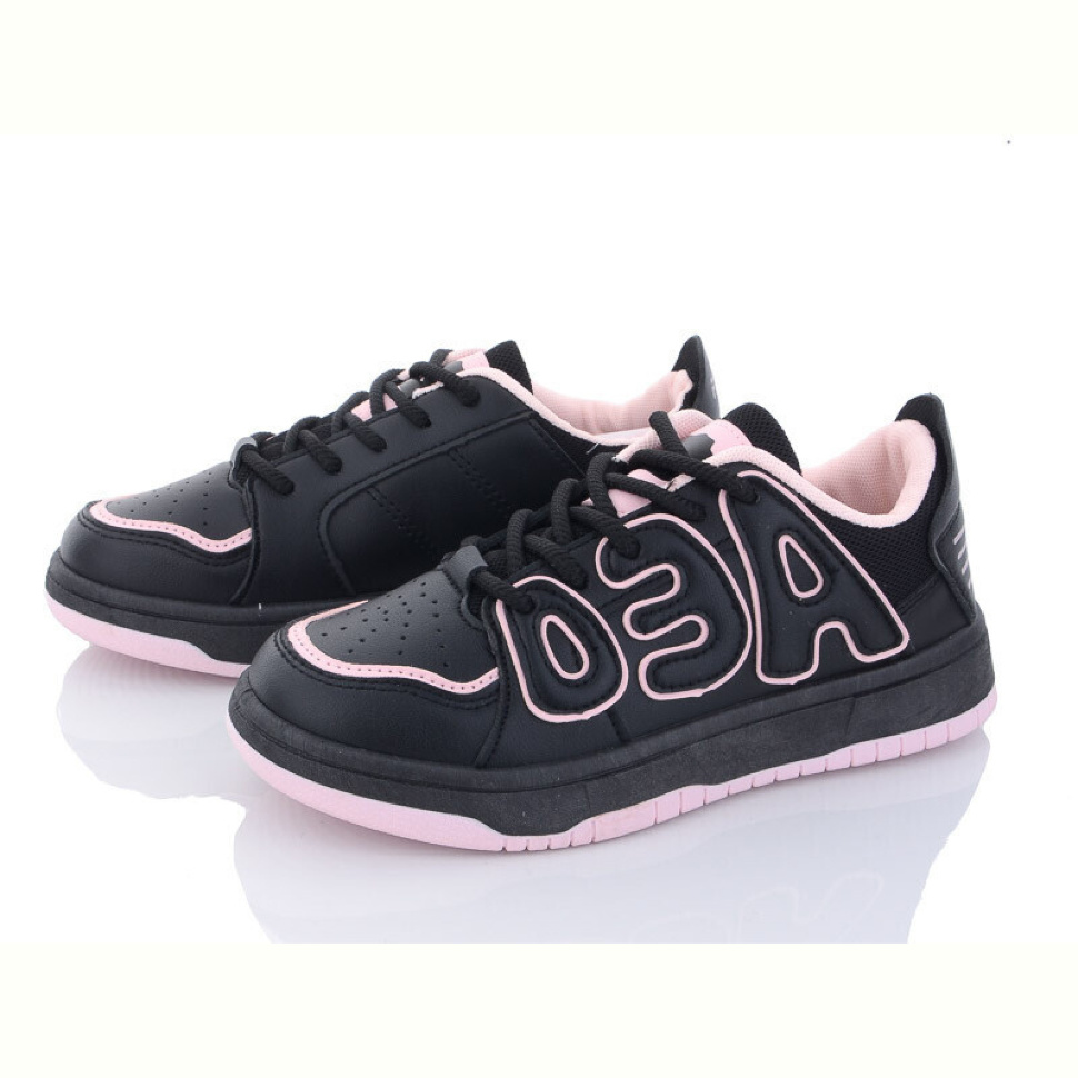 Кроссовки Violeta 182-28 black-pink