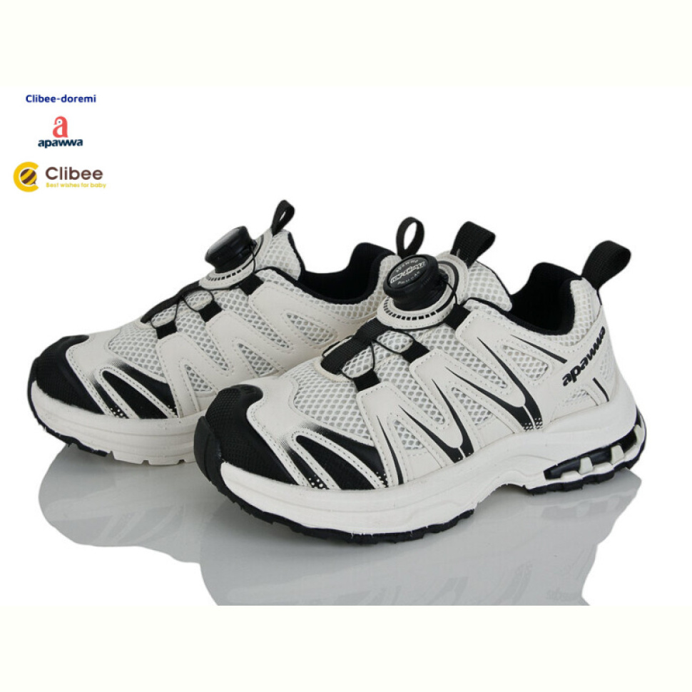 Кроссовки Clibee-Doremi G0343R beige-black