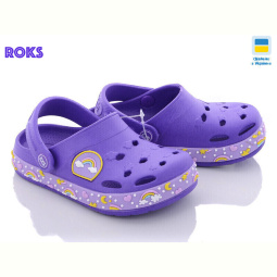 Кроксы Roks 330 фиол.радуга