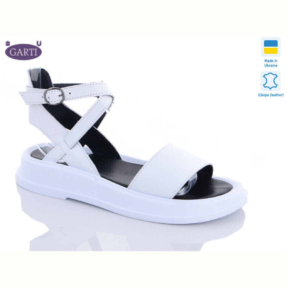 Босоножки Garti 0145 біла шкіра Босоножки Garti 0145 біла шкіра
