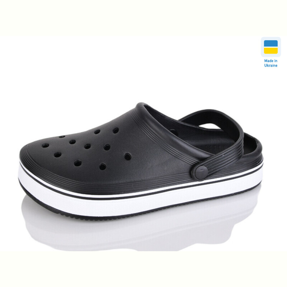 Кроксы M&L  Alex13 ML5001 чорний