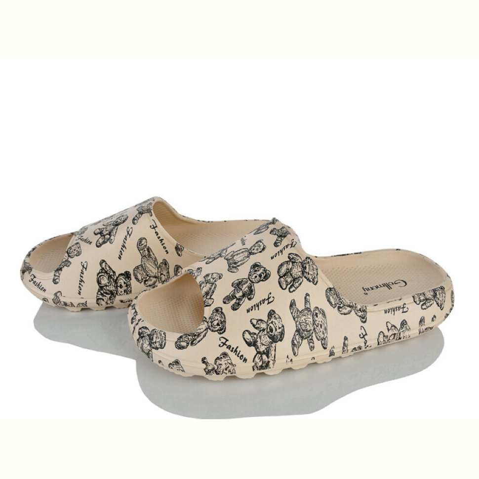 Шлепки Захар-Gold T2023-10 beige піна