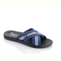 Шлепки DeMur TRK2026-2-STL1 синій-сірий