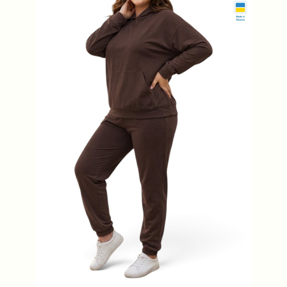 Спортивный костюм Sport style 115-1023 шоколадний