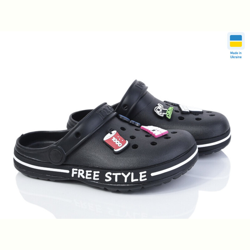 Кроксы Golden Lion 329 чорний