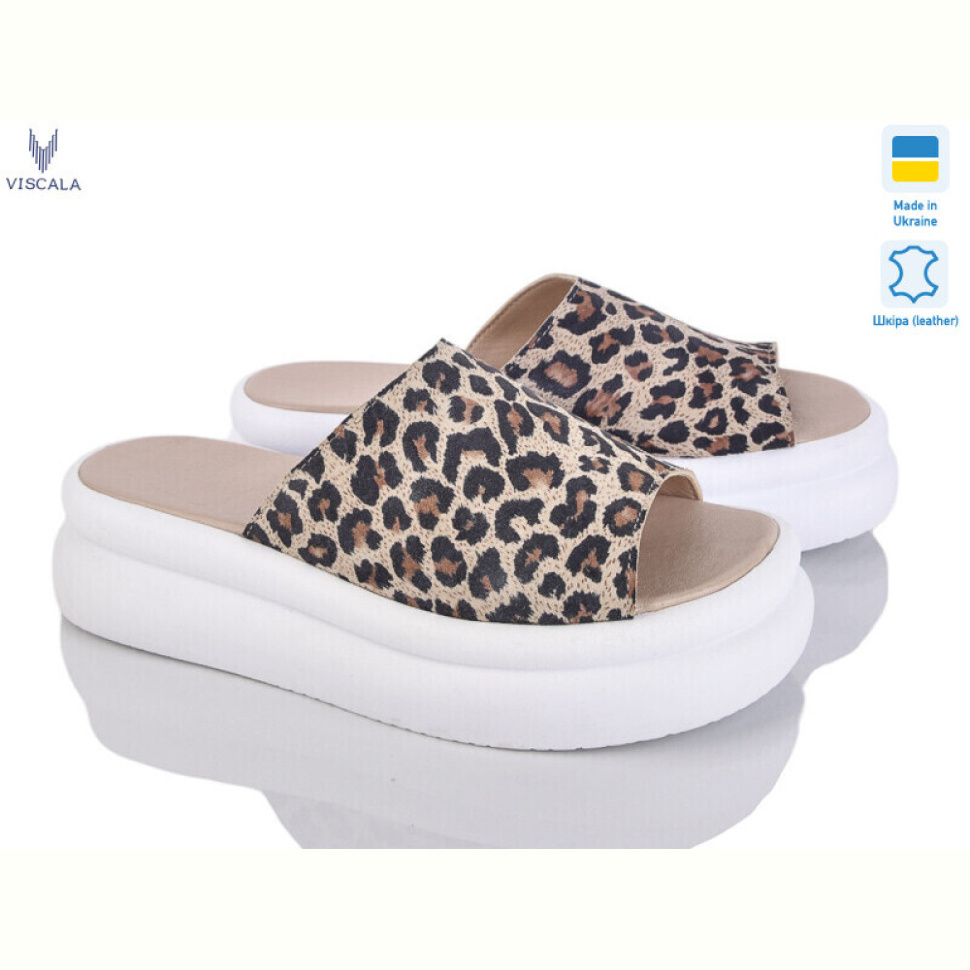 Шлепки Viscala 23737 беж.з.