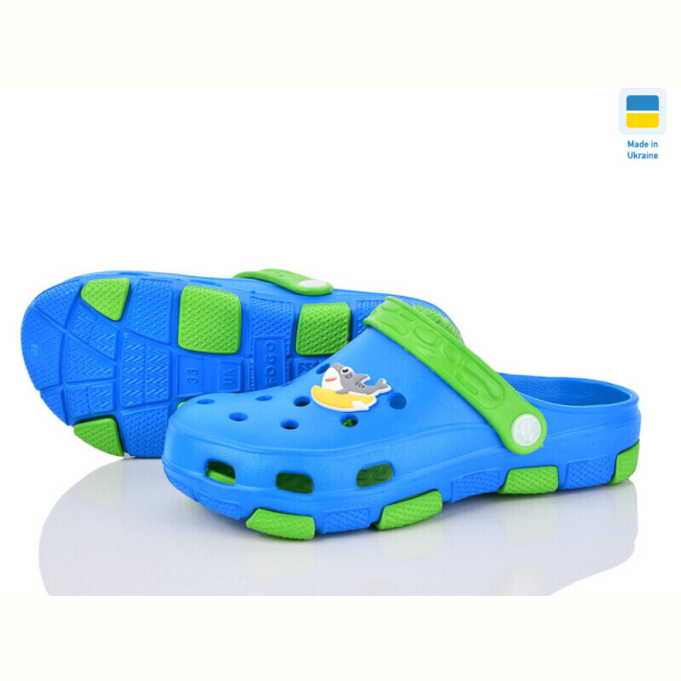 Кроксы Inblue F402 синьо-зелений