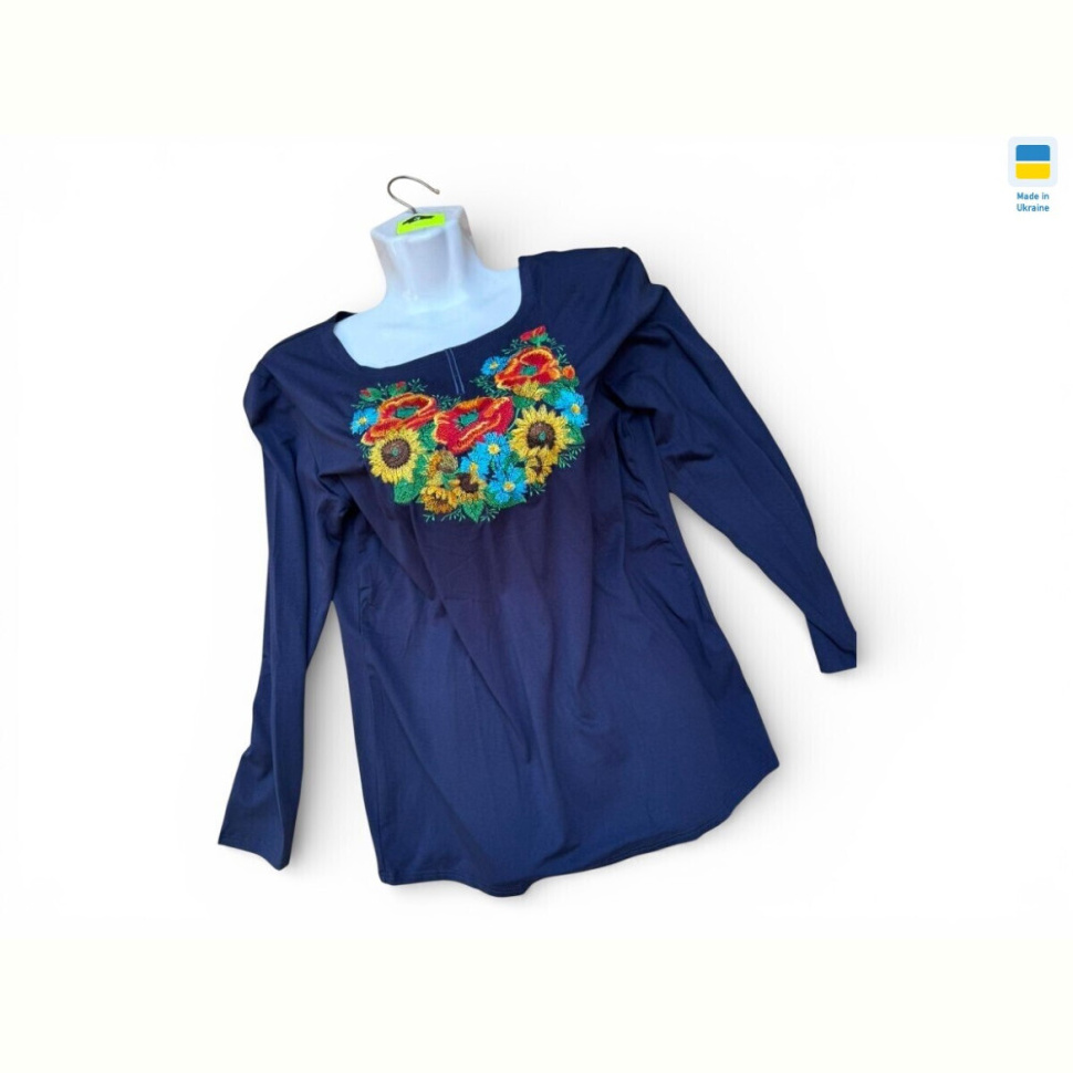 Блузка Sport style 022 т.синій