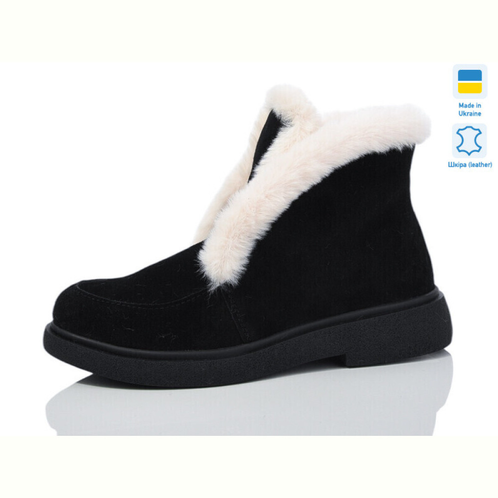 Ботинки Sali 111 чорний з біл-п.зима Ботинки Sali 111 чорний з біл-п.зима