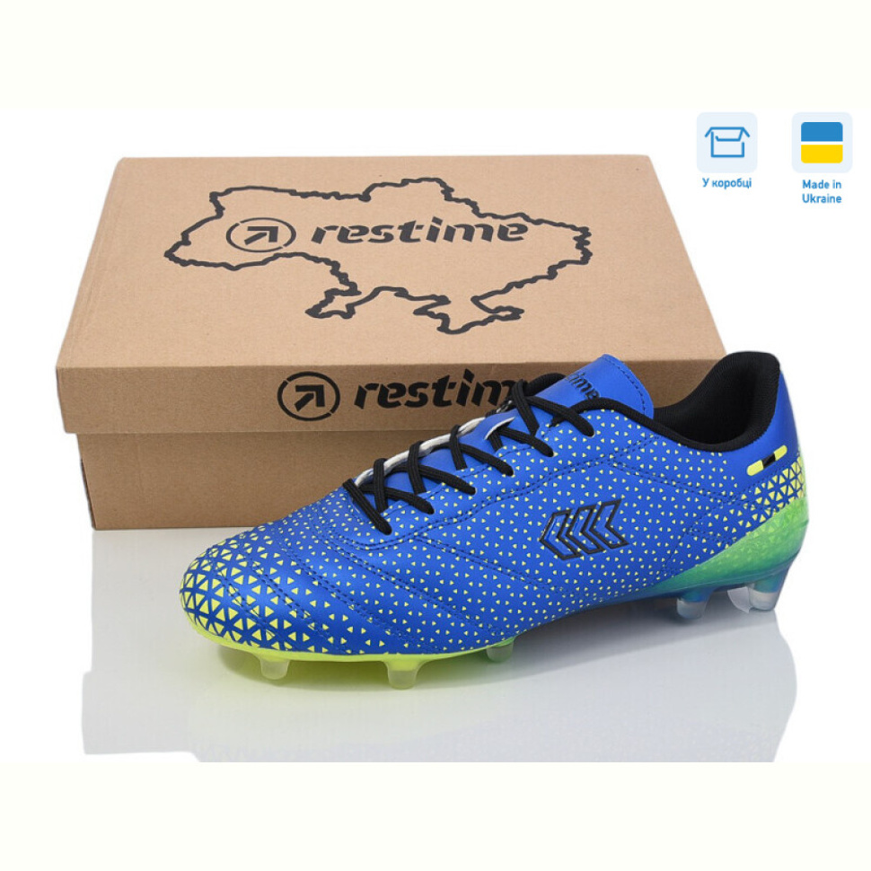 Футбольная обувь Restime DM024412-2 royal-lime