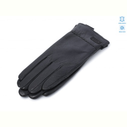 Перчатки RuBi 5 black шкіра вовна