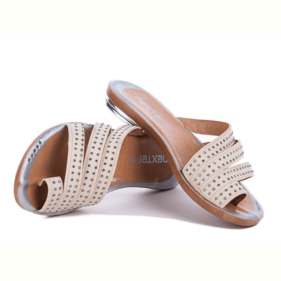 Шлепки Selena 039 бежевый Шлепки Selena 039 бежевый