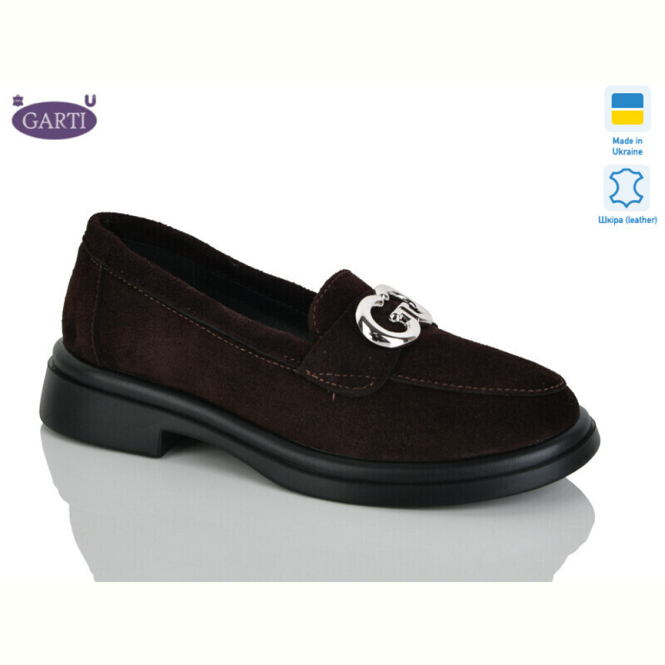 Туфли Garti 422 коричневий замш003-2