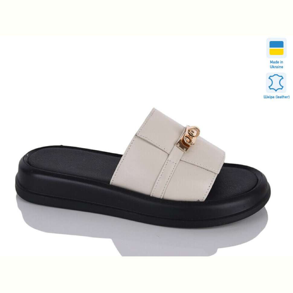 Шлепки Sali 718 беж к.