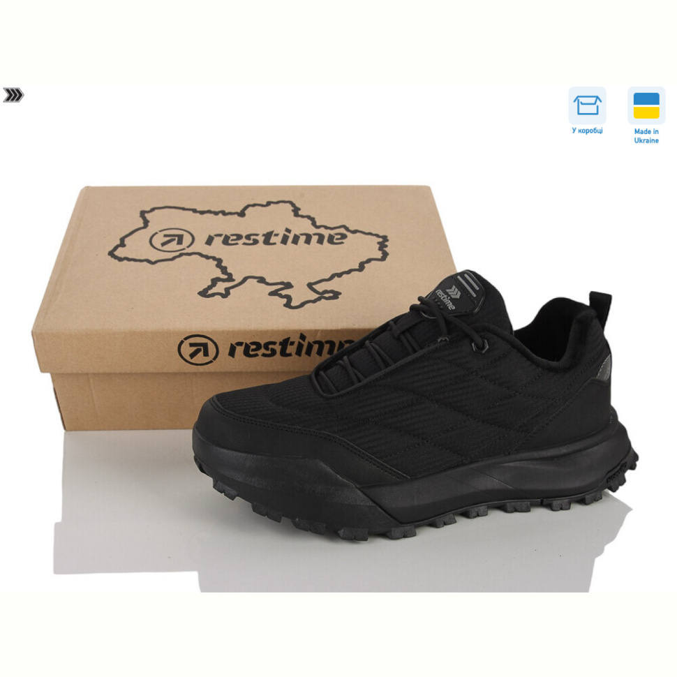 Кроссовки Restime AMZ26819 black