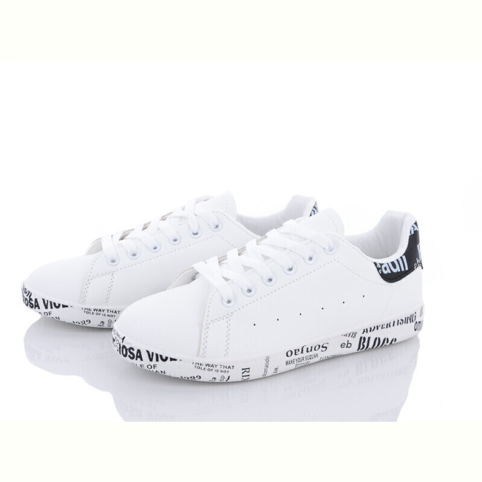 Кроссовки Violeta 9-782 white-black