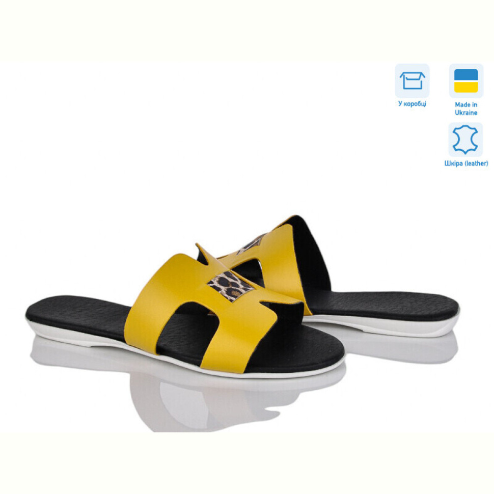 Шлепки A.Dama MV127-3 жовтий