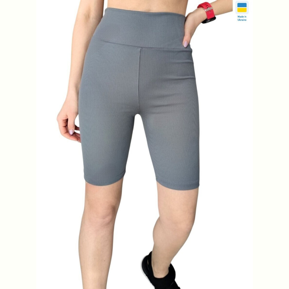 Велосипедки Sport style 51771 т.сірий