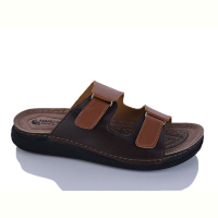 Шлепки Oscar 01-23 корич.мікс